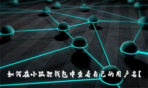 如何在小狐狸钱包中查看自己的用户名?