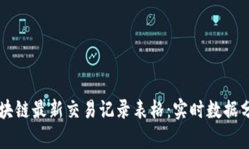 ### 区块链最新交易记录表格：实时数据分析与应用