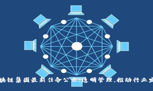 区块链集团最新任命公示：透明管理，推动行业发展